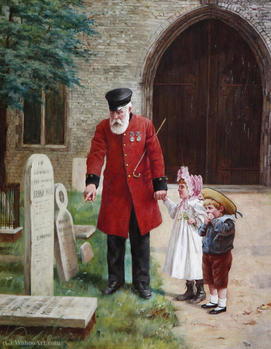 A Walk With Grandpa — Augustus Edward Mulready
