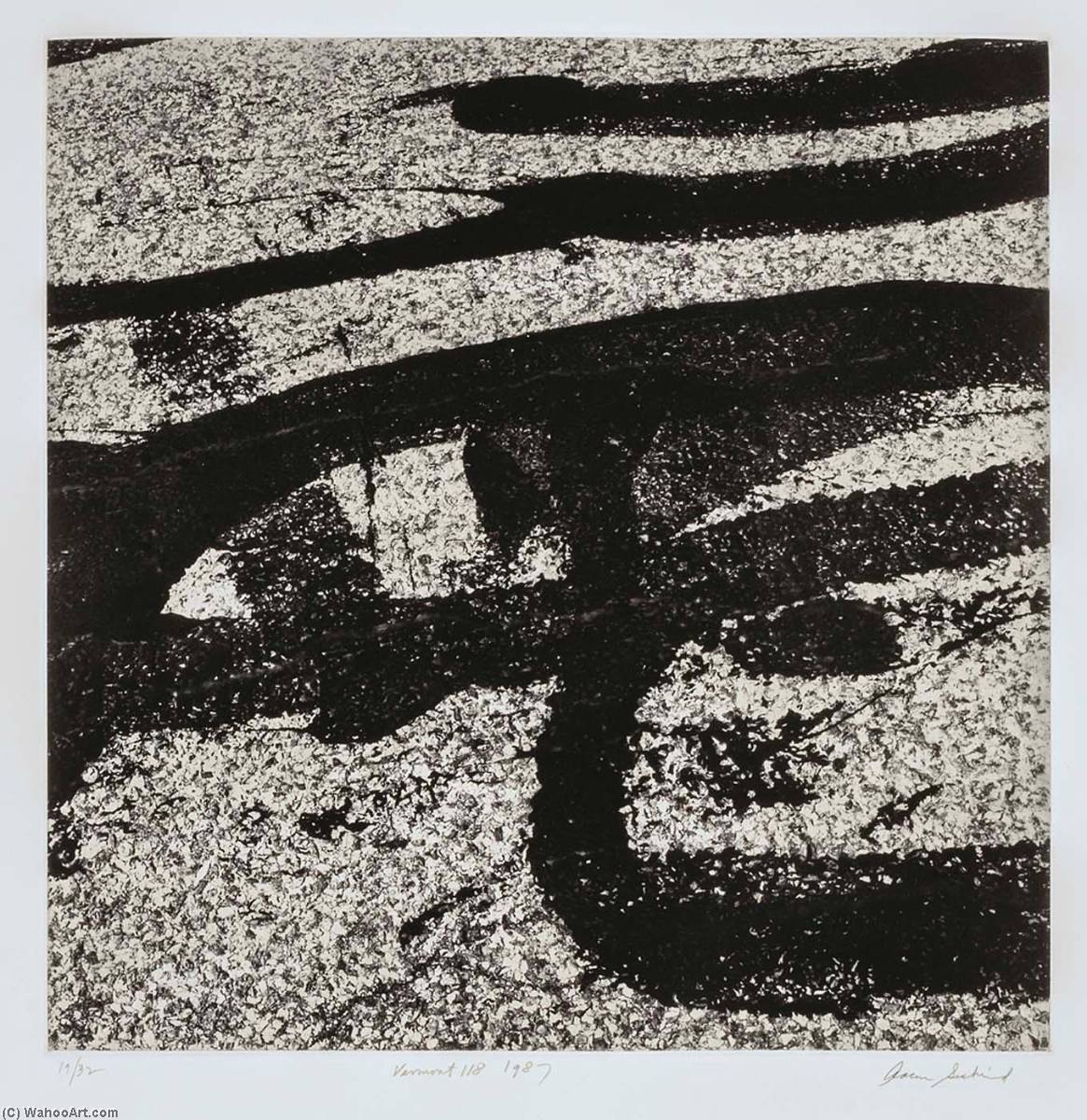 Vermont 118, 1987, From The Porfolio Tar Abstracts — Aaron Siskind