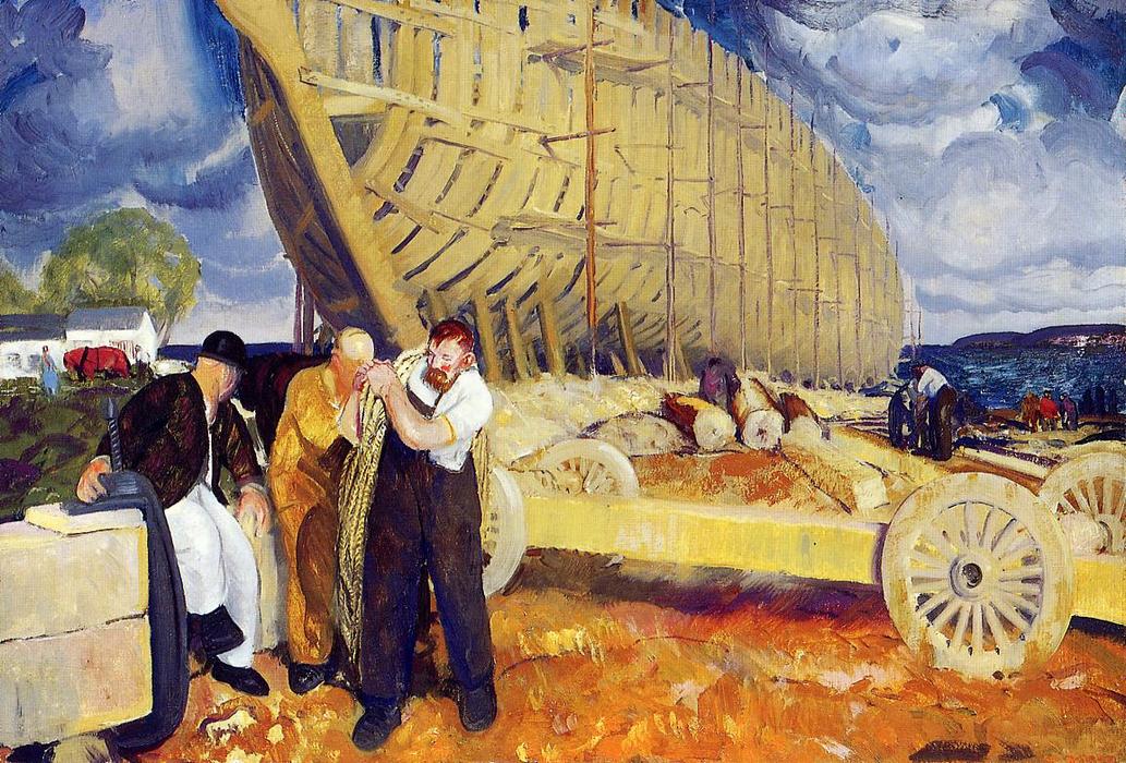 The Rope (also Known As Builders Of Ships) — George Wesley Bellows