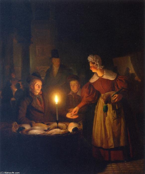 The Poultry Seller — Petrus Van Schendel
