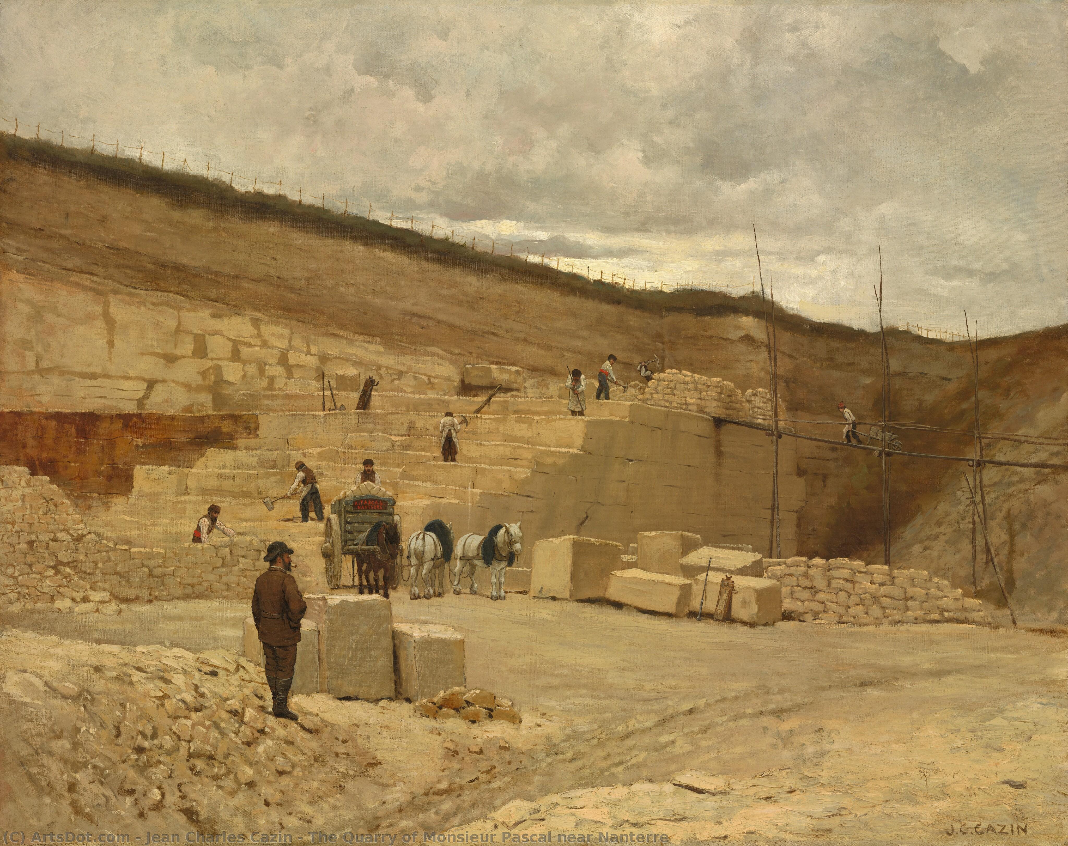 The Quarry Of Monsieur Pascal Near Nanterre — Jean-charles Cazin