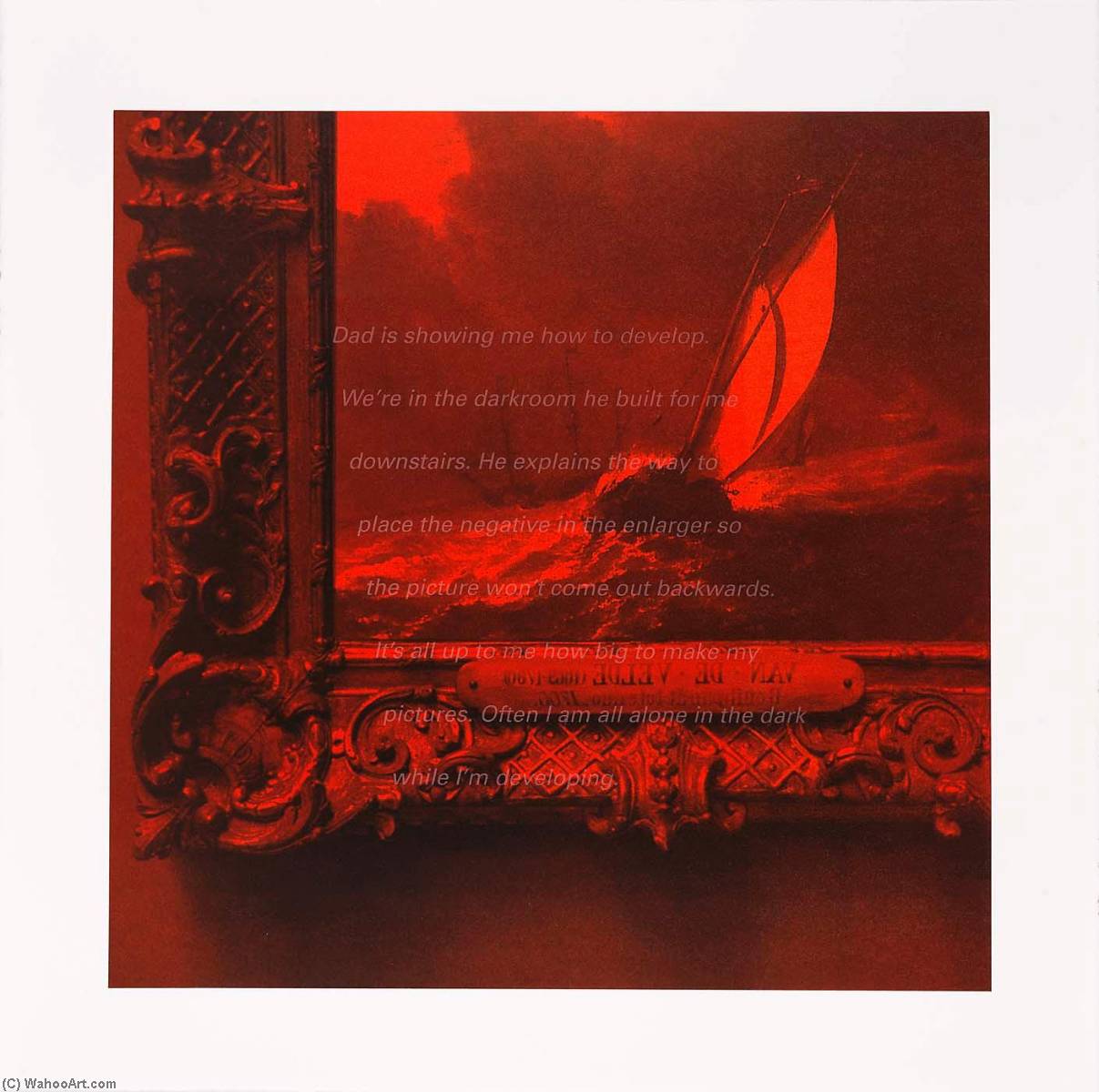 Dad Is Showing Me How To Develop, From The Portfolio Red Read — Ken Aptekar