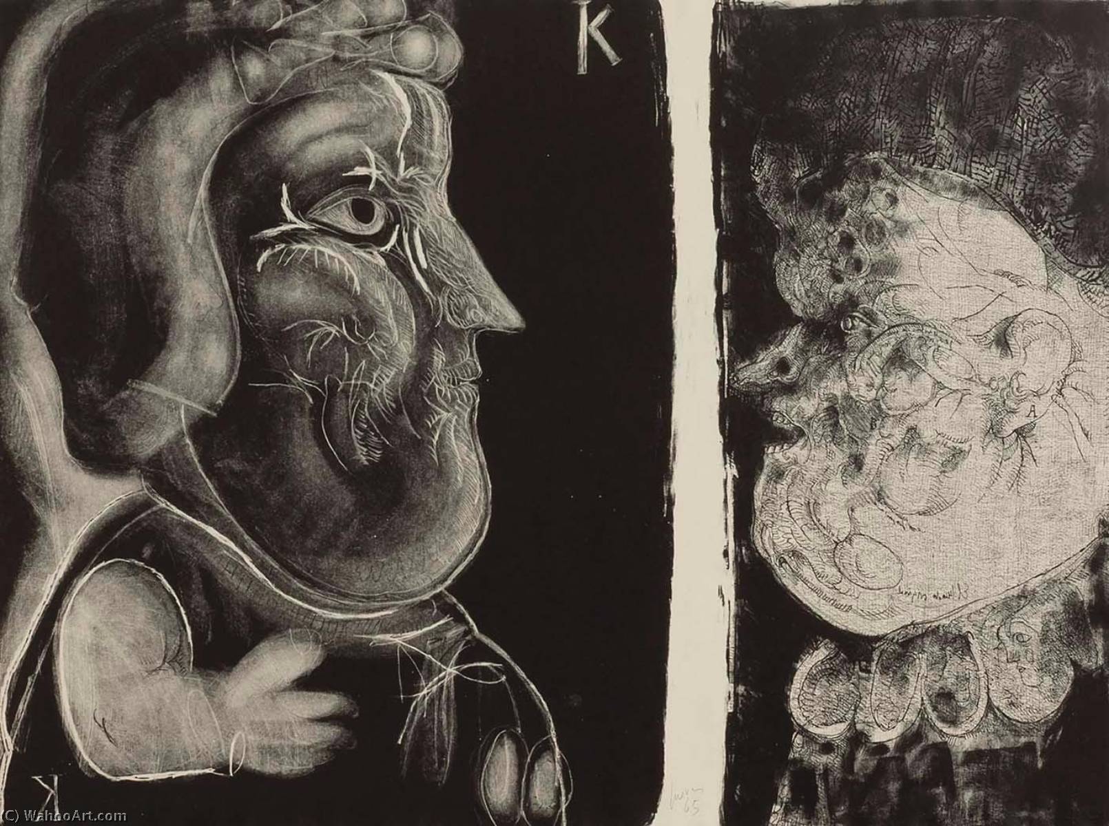 The Marquis De Sade And The King Of Diamonds — José Luis Cuevas