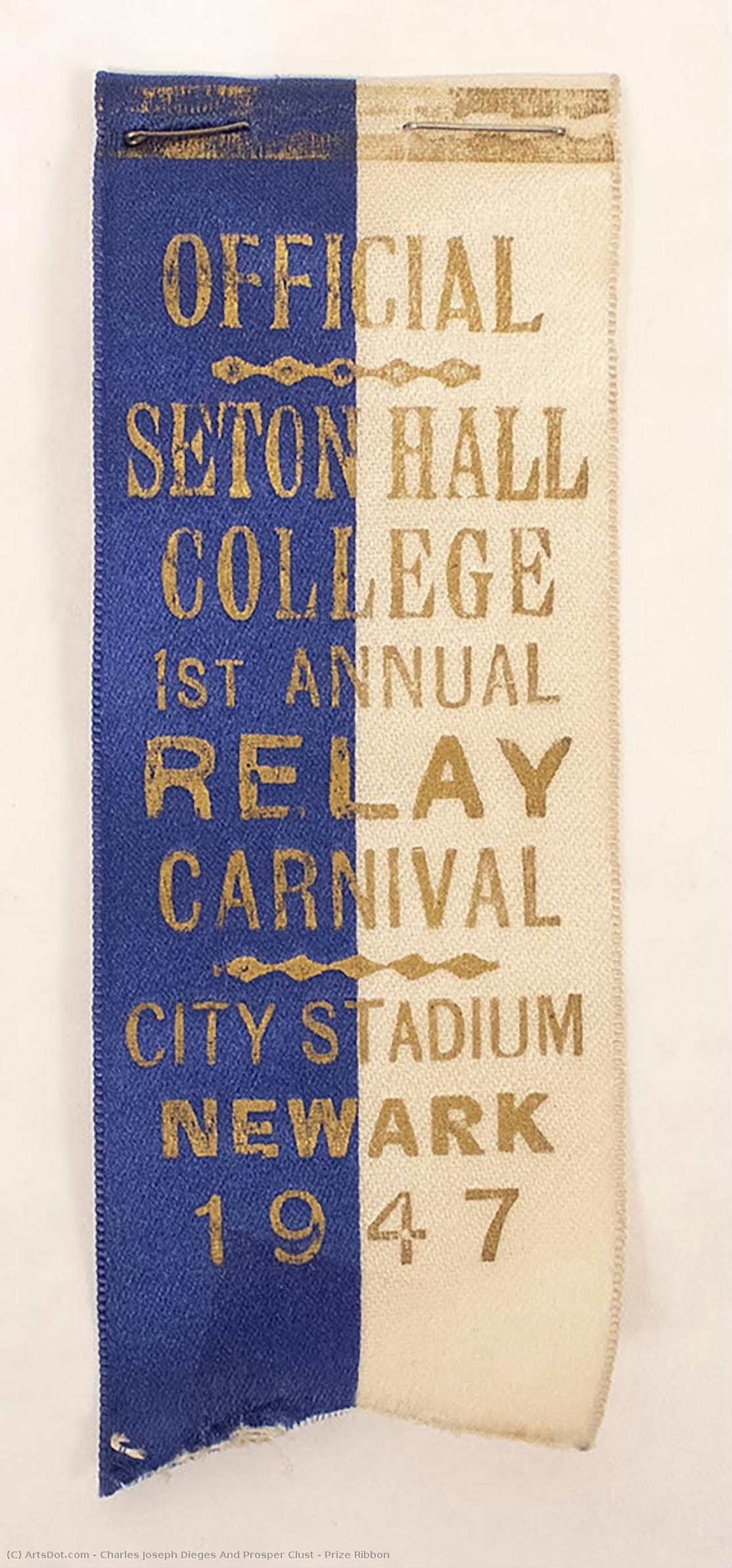 Prize Ribbon — Charles Joseph Dieges And Prosper Clust