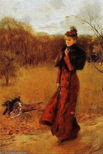 Paseo En El Parque De Napoles Capodimonte — Джованни Болдيني