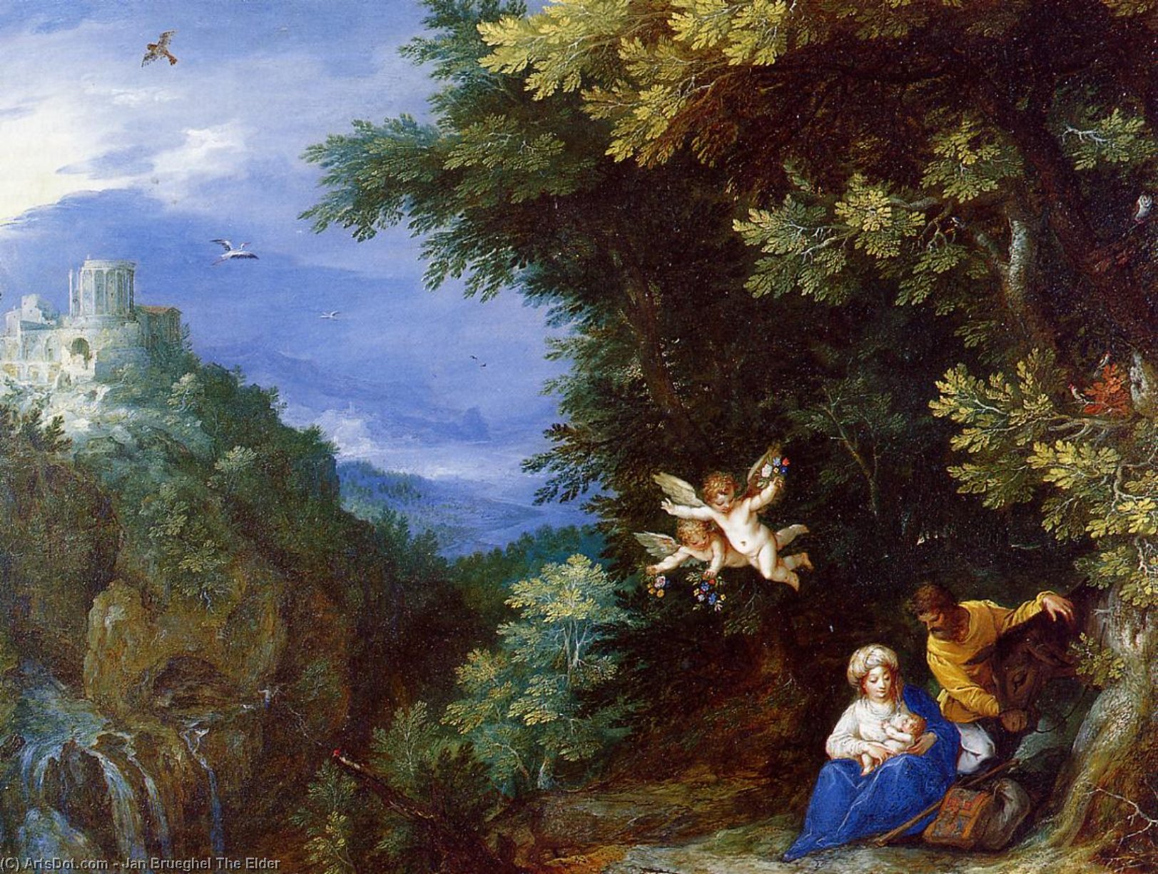 The Rest On The Flight To Egypt 1 — Jan Brueghel The Elder