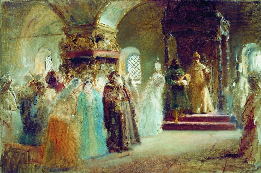 Tsar Alexei Michaylovich Choosing A Bride — Konstantin Yegorovich Makovsky