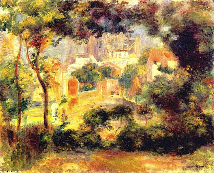 Looking Out At The Sacre Coeur — Pierre-auguste Renoir