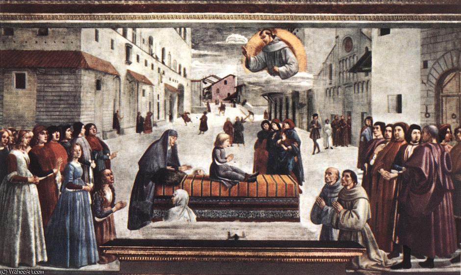Resurrection Of A Boy, Cappella Sassetti, S.trin — Domenico Ghirlandaio