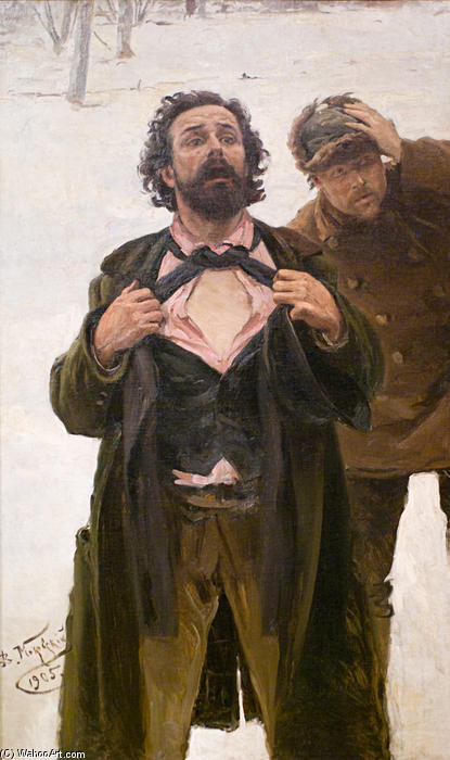Study To ''january 9, 1905 On Vasilyevsky Island'' — Vladimir Yegorovich Makovsky