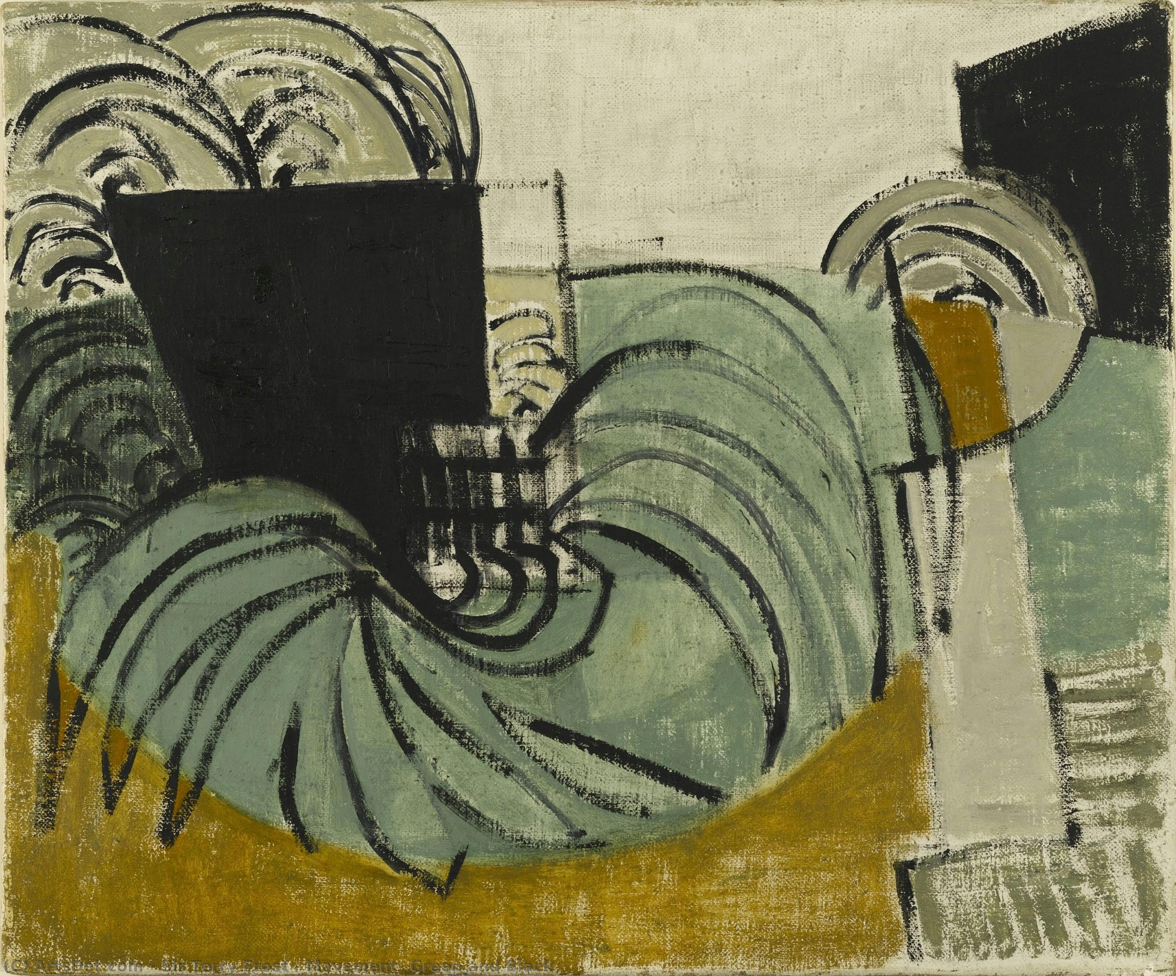Movement, Green And Black — Sir Terry Frost
