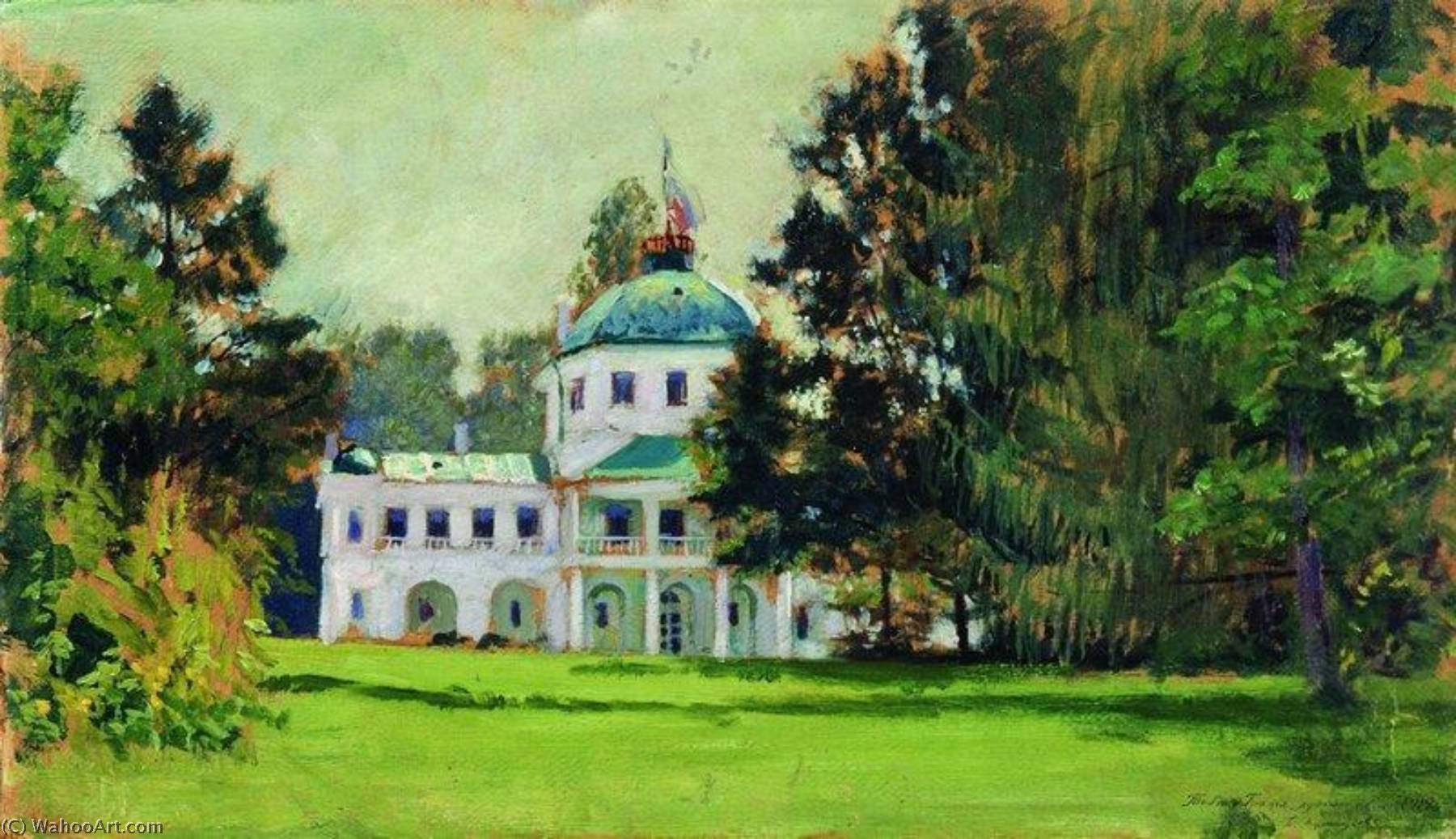 House In The Park — Boris Mikhailovich Kustodiev