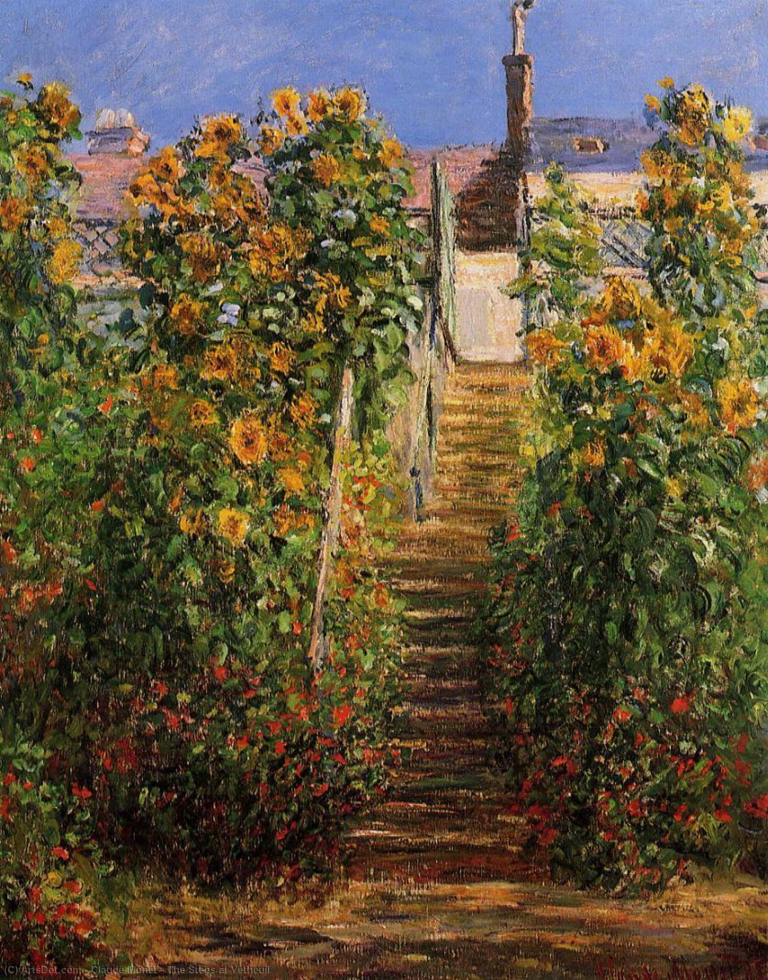 Die Schritte Bei Vetheuil — Claude Monet