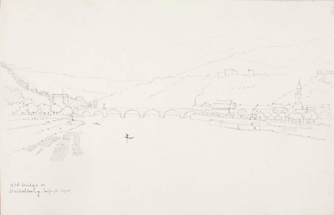 Old Bridge At Heidelburg — George Elbert Burr