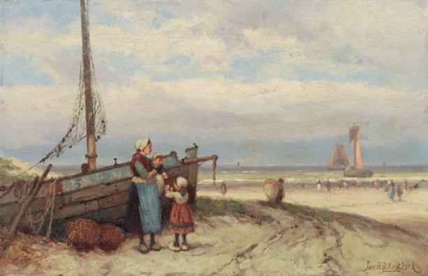 Bringing The Catch Home — Johannes Hermann Barend Koekkoek
