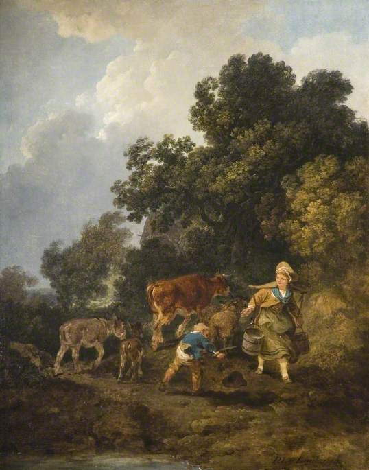 The Milkmaid — Philip James De Loutherbourg