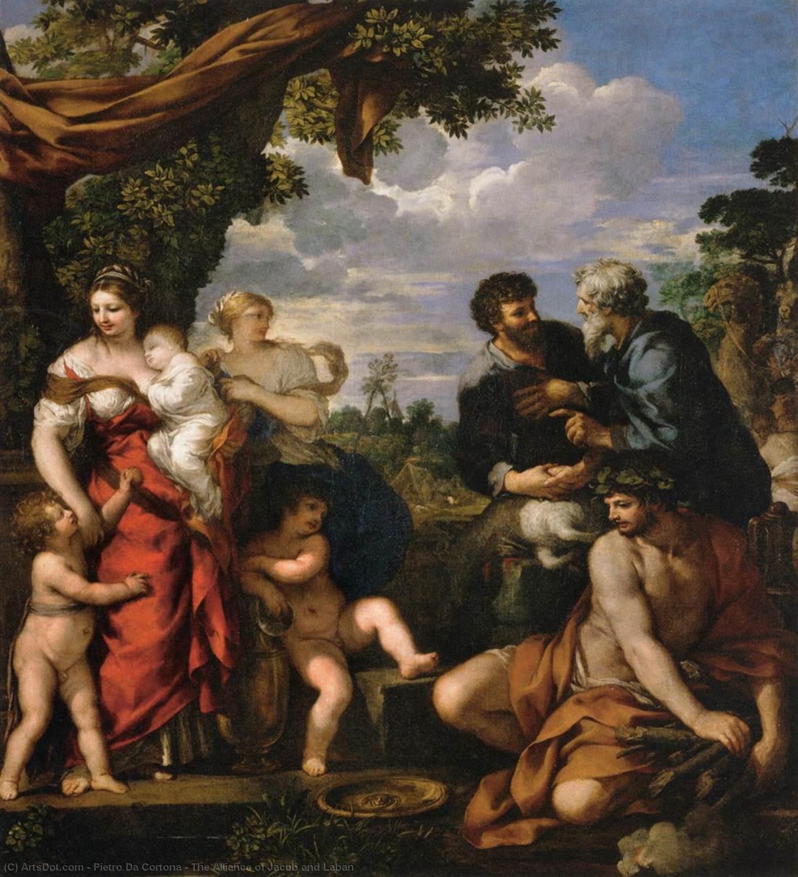 Die Allianz Von Jakob Und Laban — Pietro Da Cortona