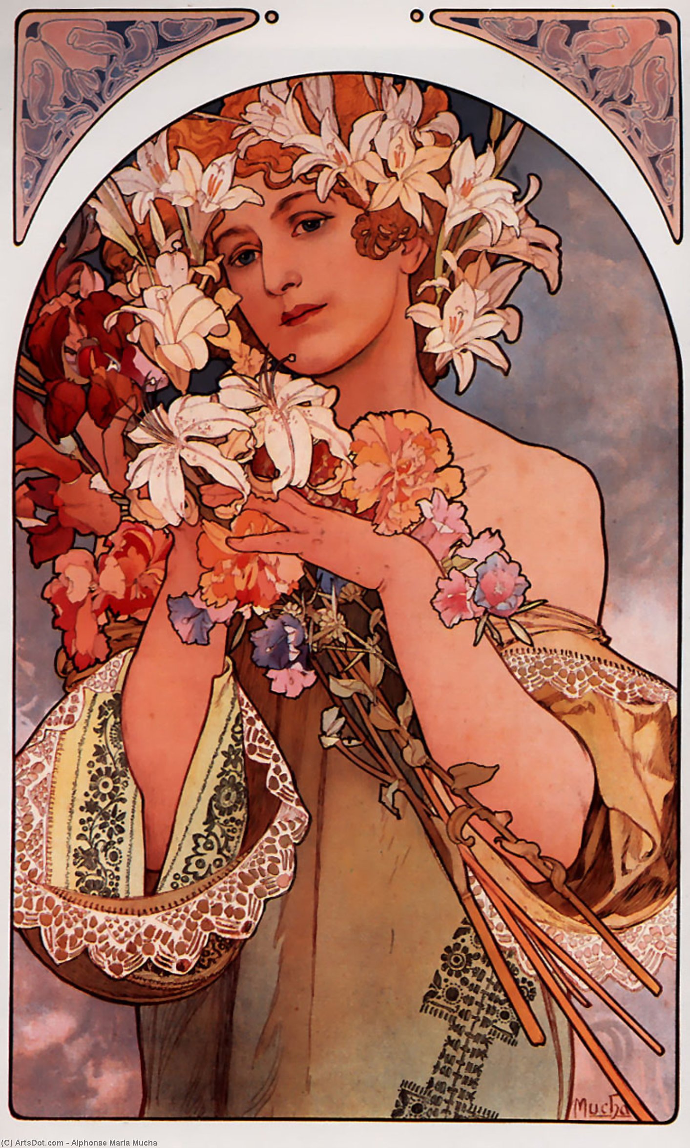 Flower Litho — Альфонс Муха