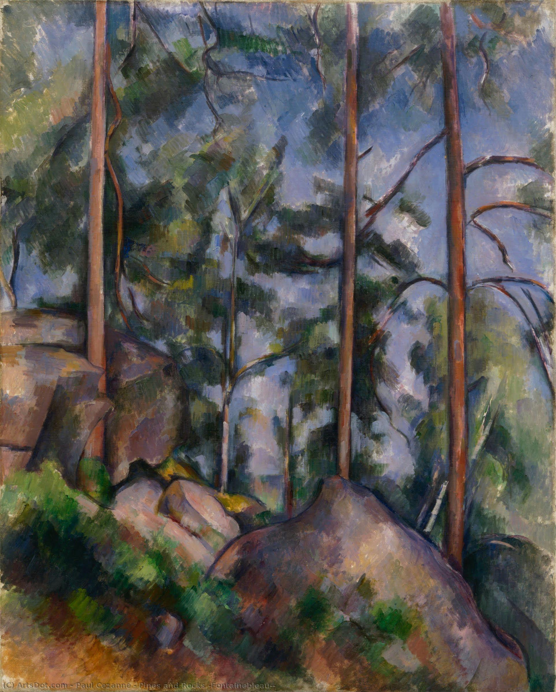 Pináceos Y Rocas (fontainebleau?) — Paul Cézanne