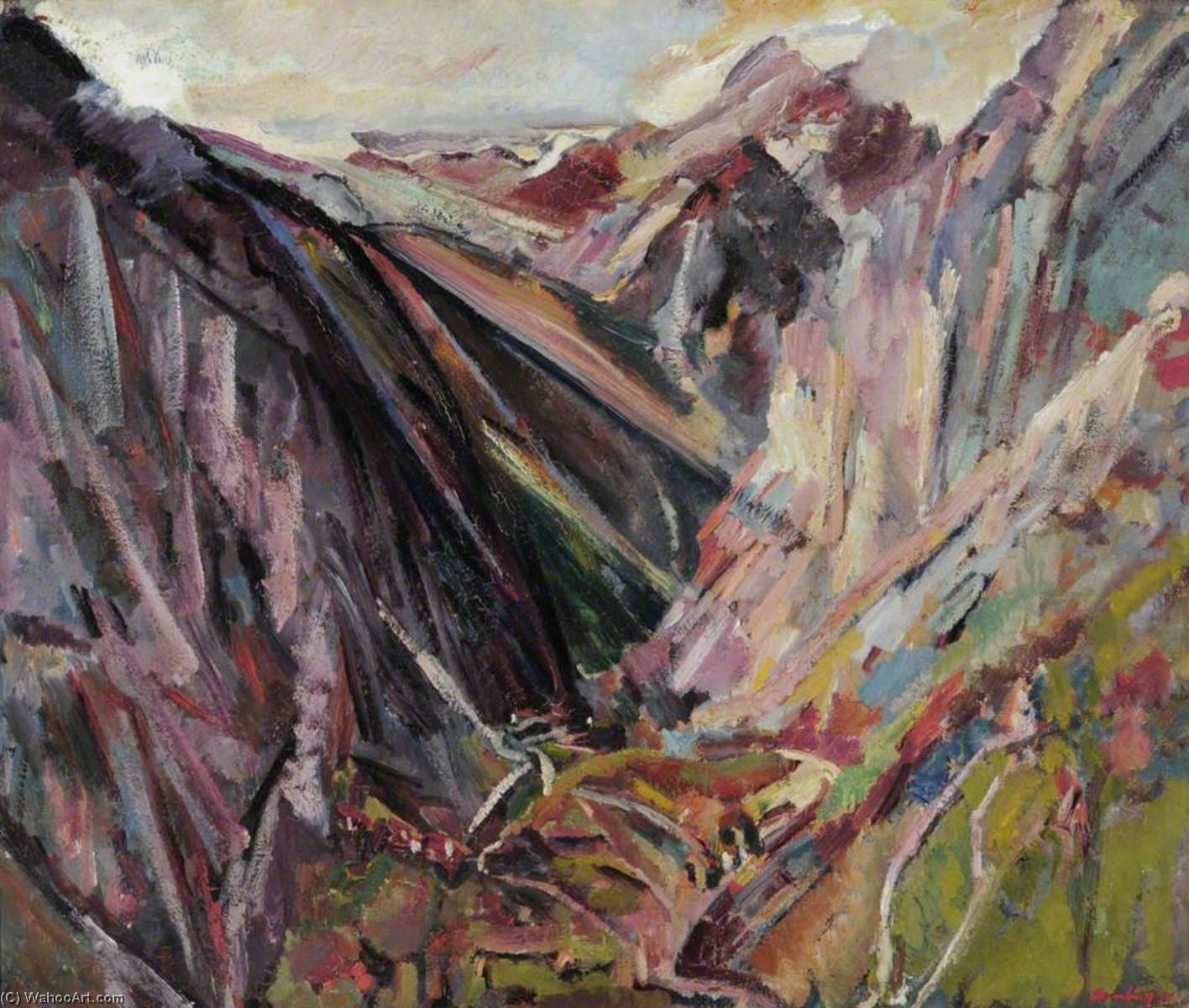 Valley Of La Hermida Picos De Europa, Asturias, Spain — David Bomberg