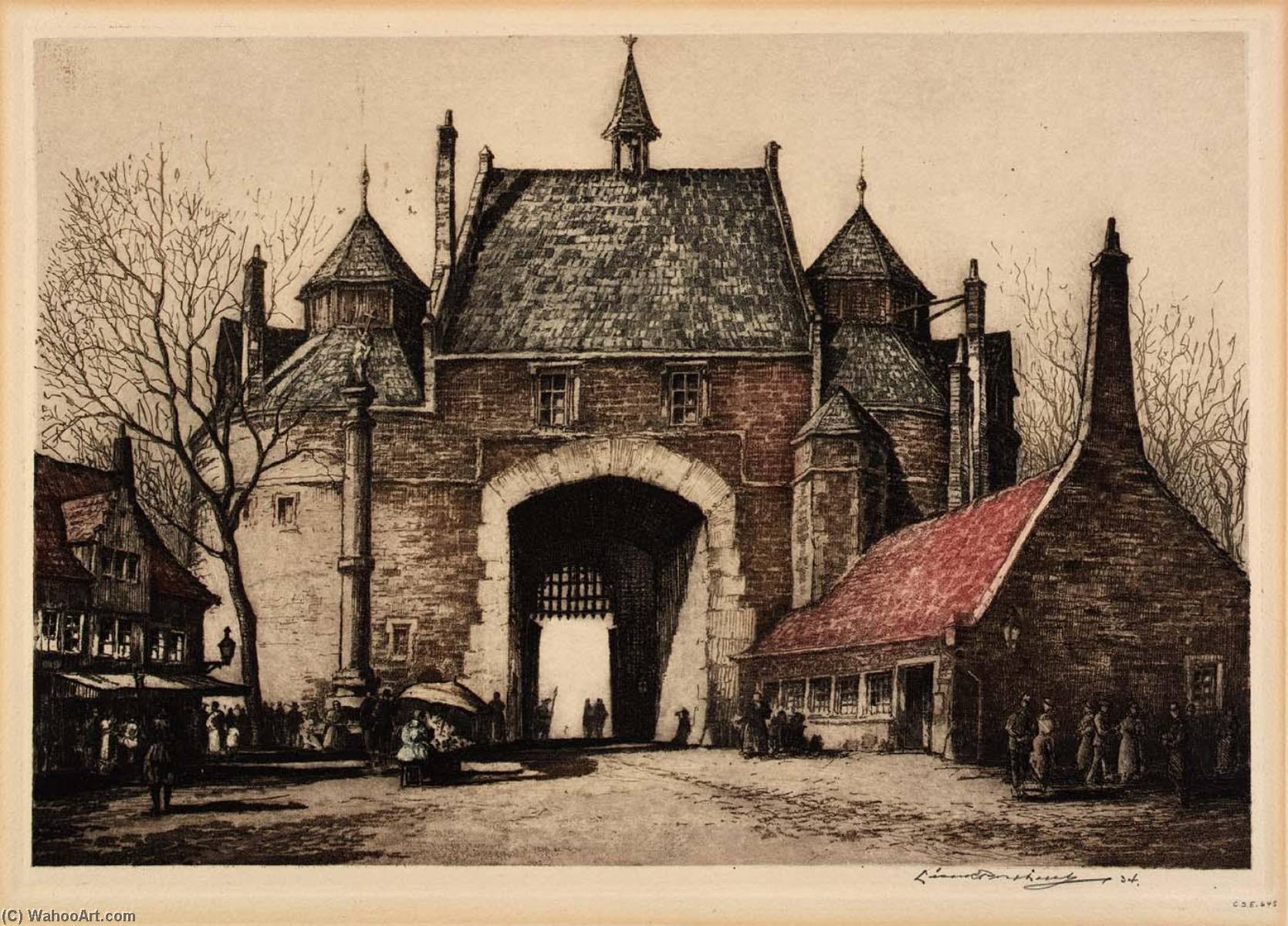 Porte De Bruges, Belgian Village Chicago, 1934 — Leon R Pescheret