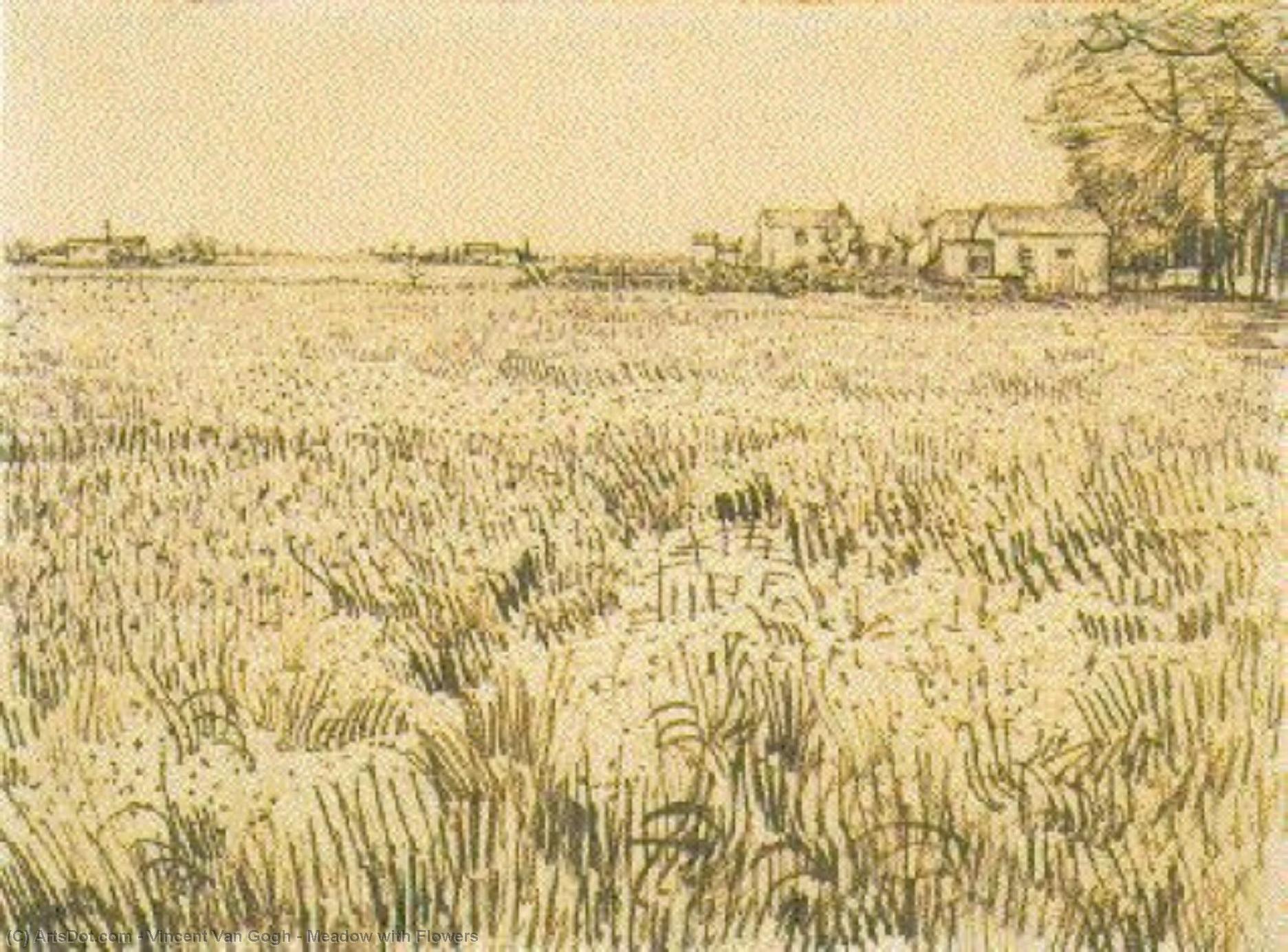 花咲く牧草地 — フィンセント・ファン・ゴッホ
