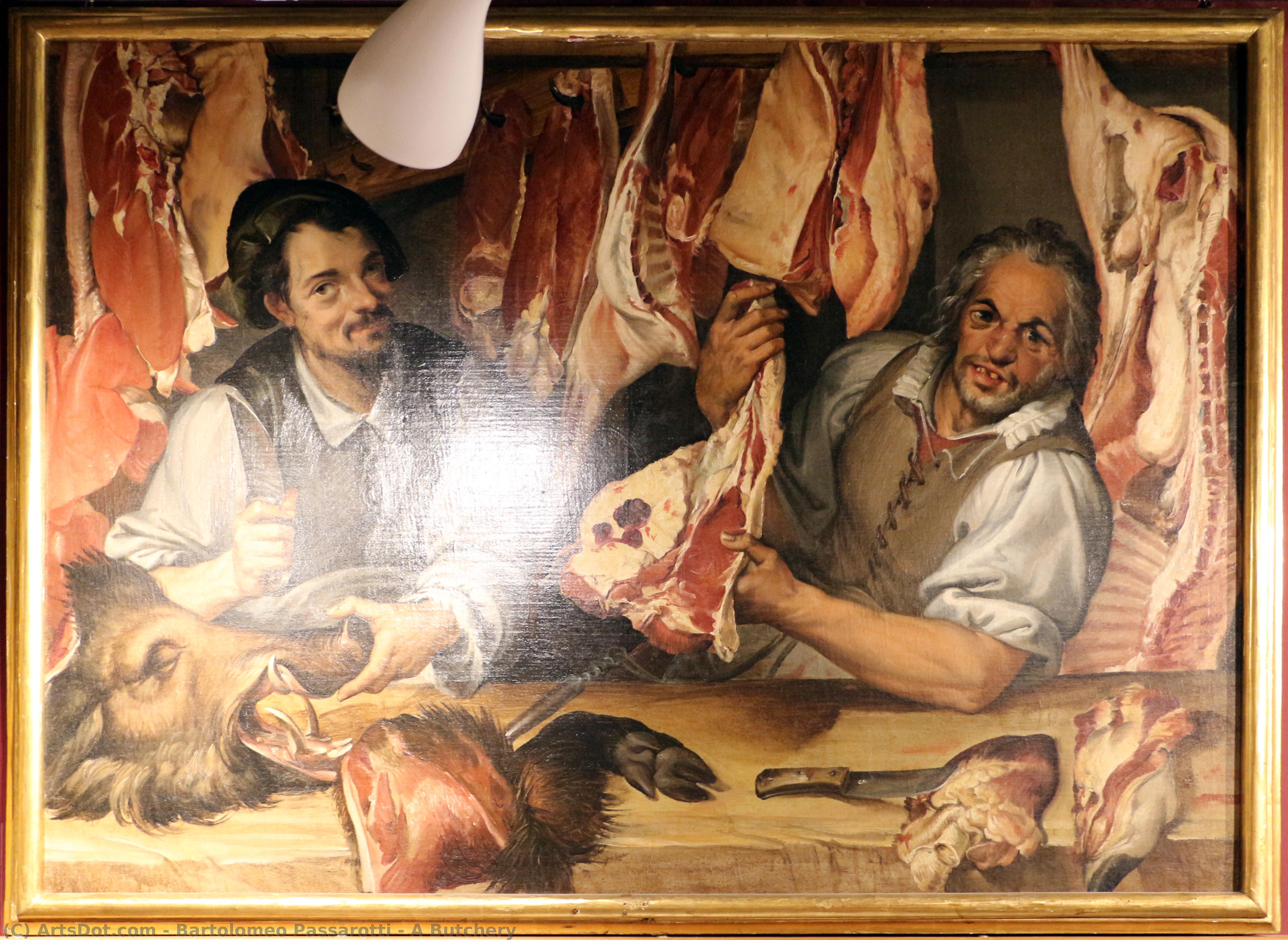 A Butchery — Bartolomeo Passarotti