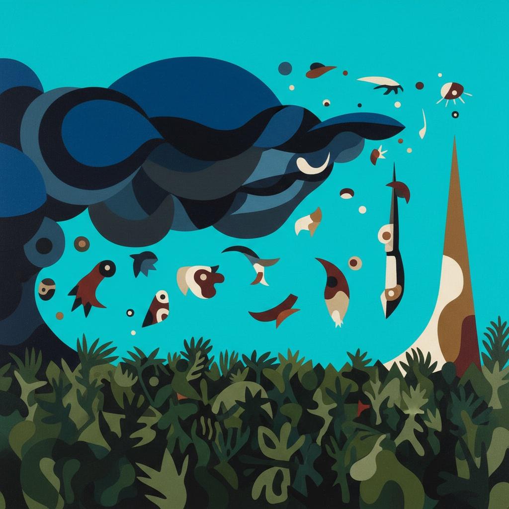 Celestial Drift: An Ethereal Biomorphic Horizon — Marc Duvallier