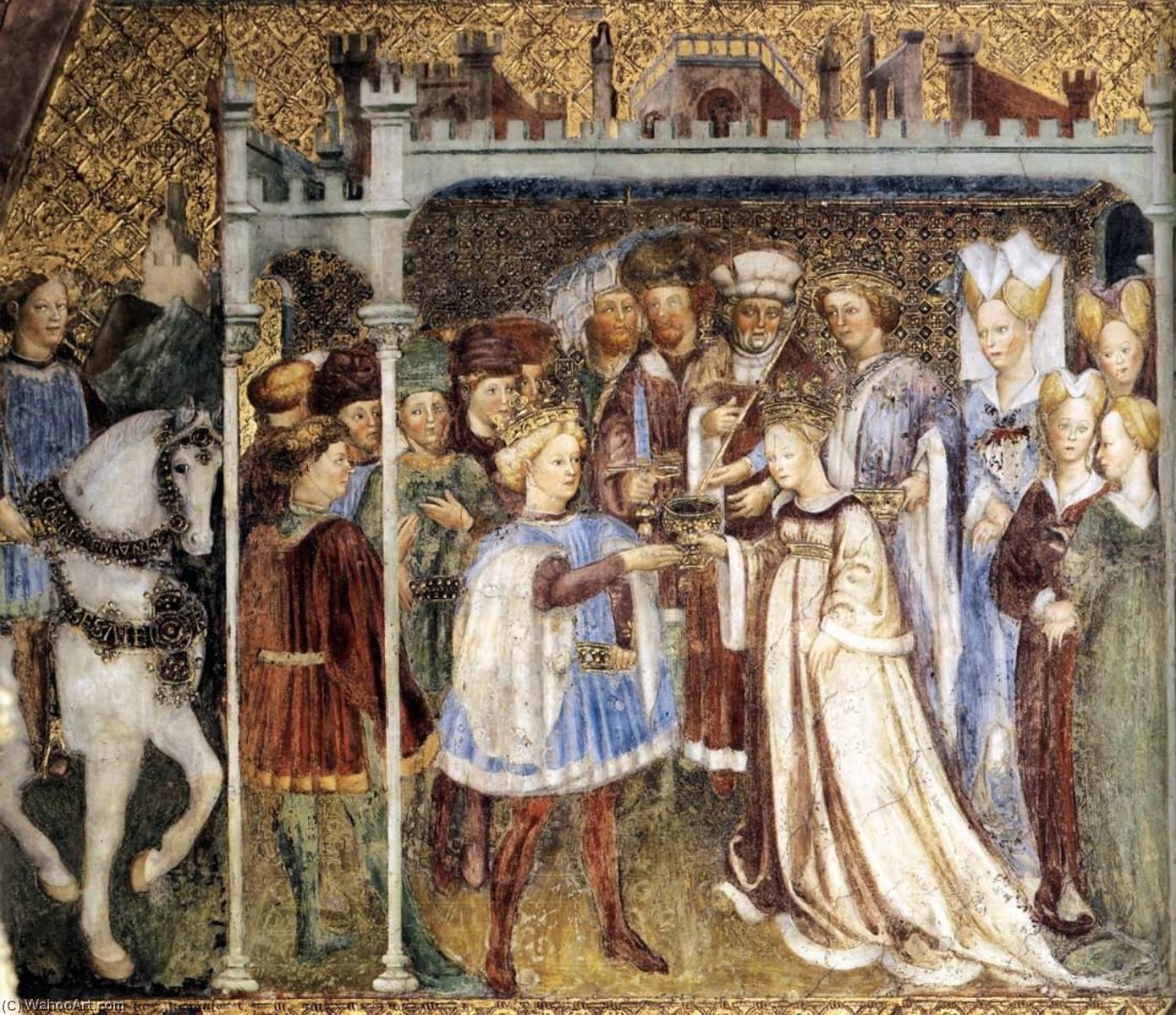 Theodolinda Cycle (scene No. 10) — Franceschino Zavattari