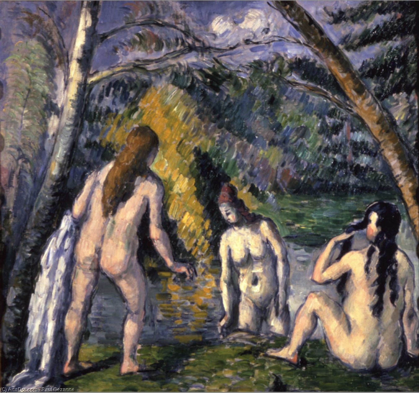Three Bathers 1 — Поль Сезанн