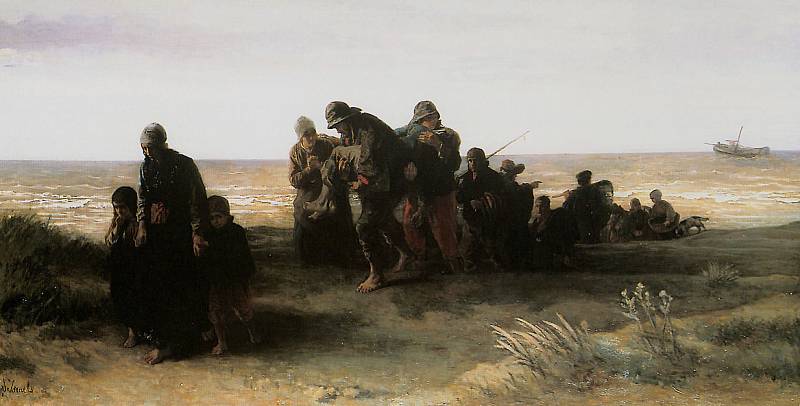 The Drowned Fisherman Sun — Isaac Lazarus Israels