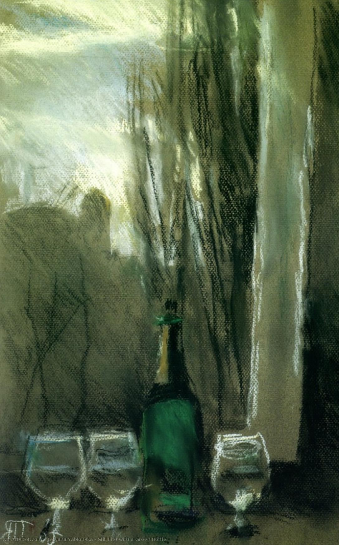 Still Life With A Green Bottle — Tetiana Nylivna Yablonska
