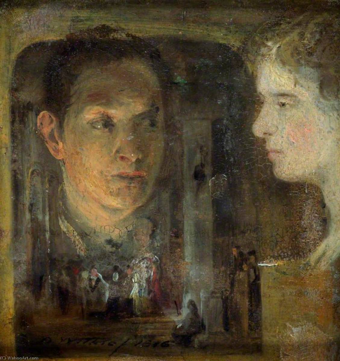 Sketch Of A Head For 'the Rabbit On The Wall' — Sir David Wilkie