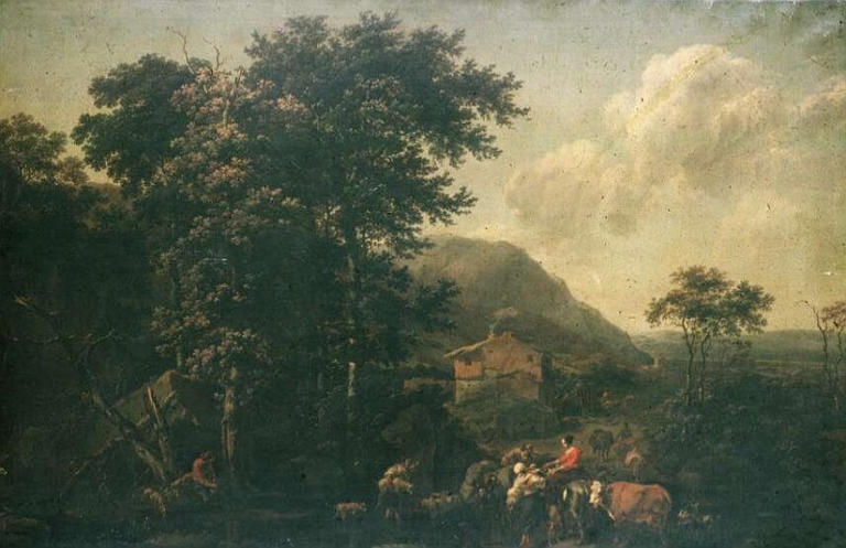 Paysage Aux Grands Arbres — Nicolaes Pietersz. Berchem