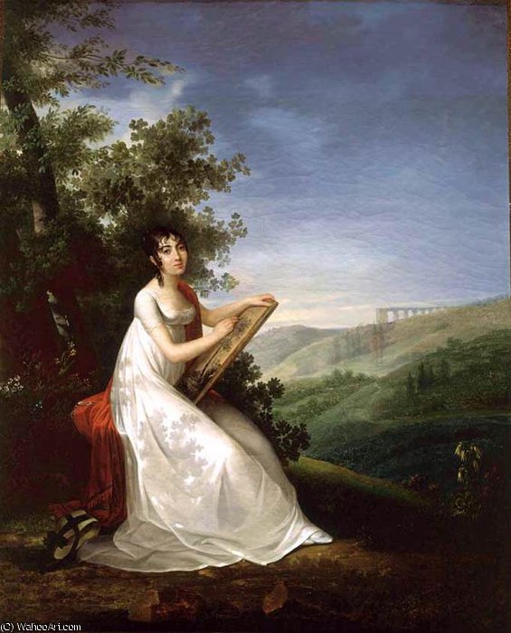 Portrait Of Adèlie Auguié — Franciscus Josephus Kinsoen
