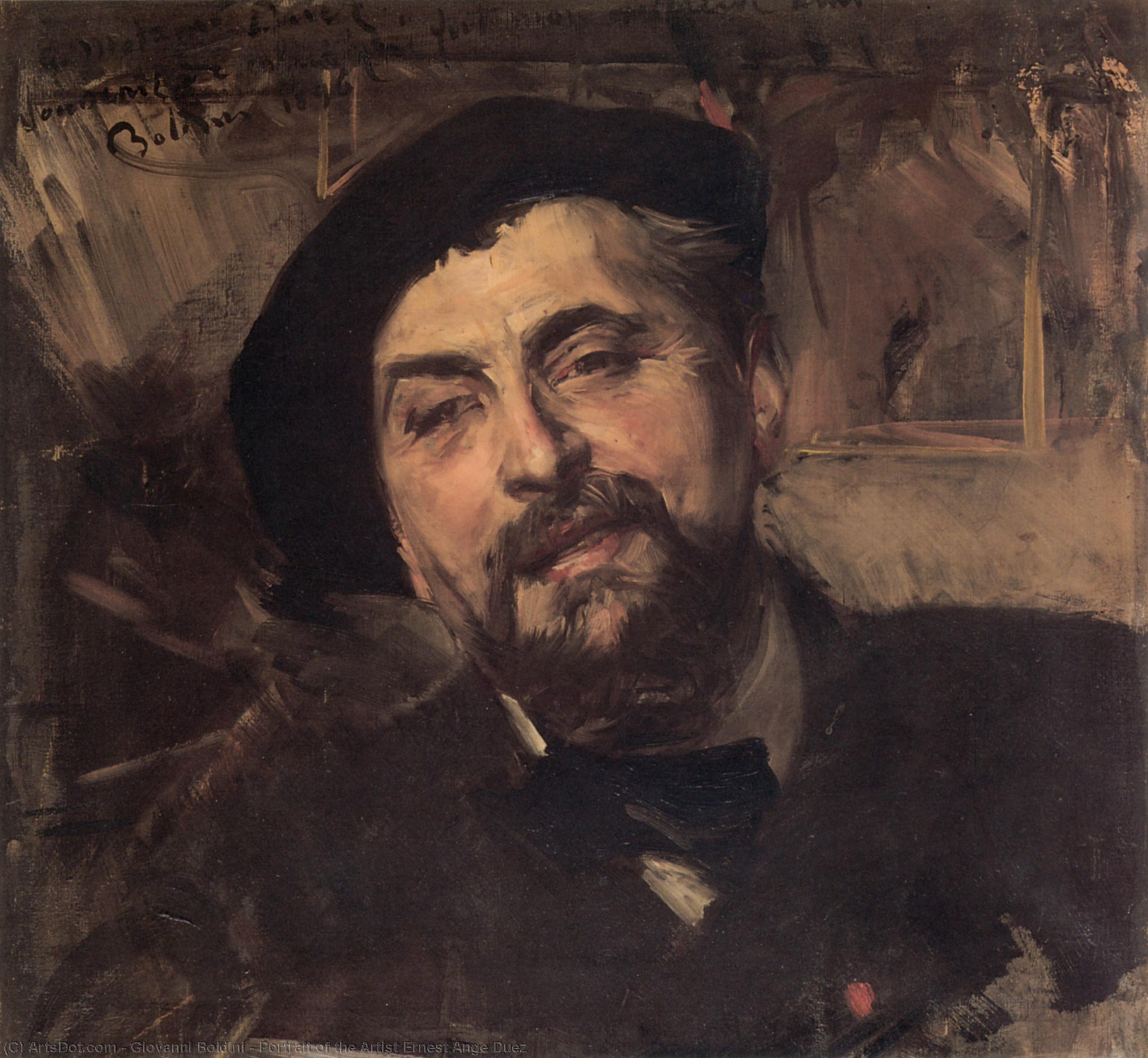 Portrait Of The Artist Ernest Ange Duez — Giovanni Boldini