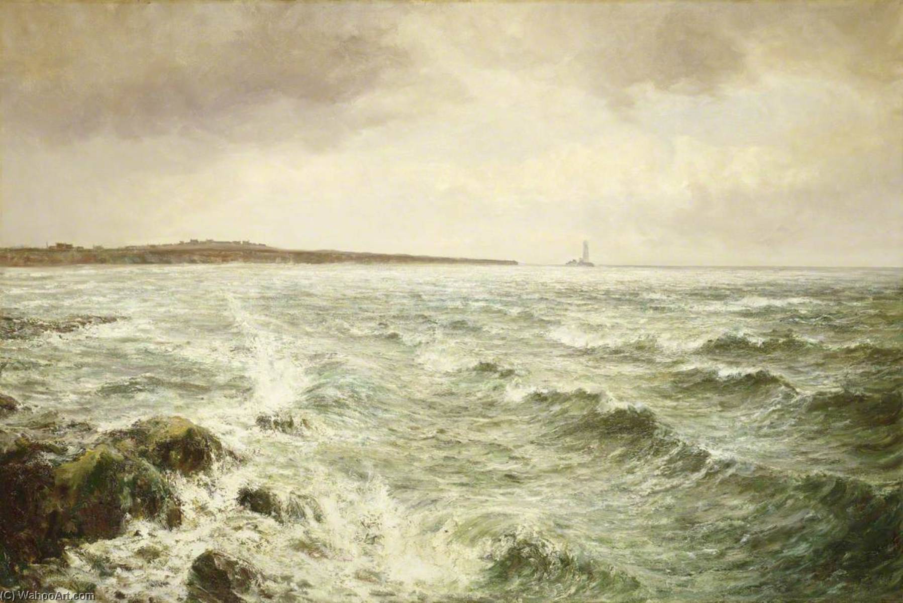 View Of Whitley Bay, Northumberland — John Falconer Slater