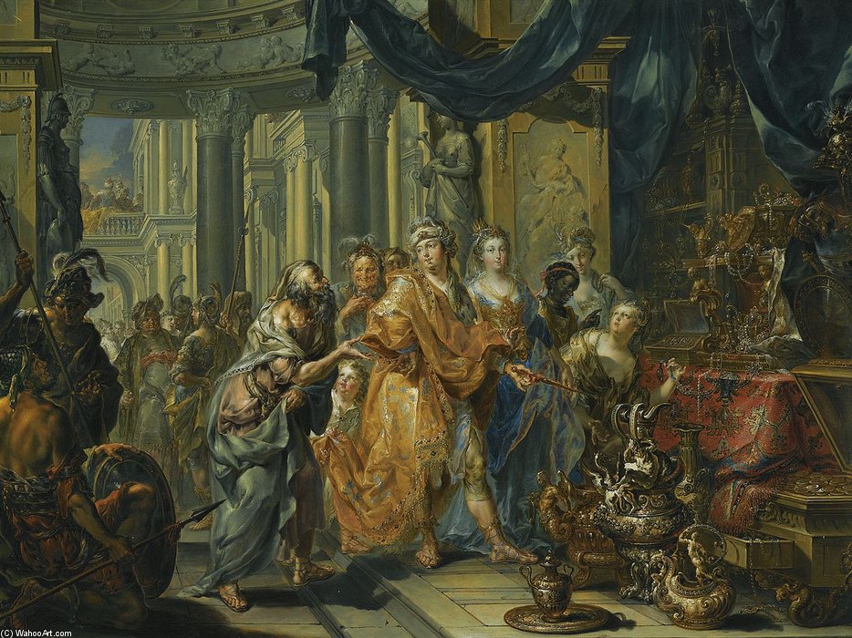 St. Michael In Eppan With Croesus And Solon — Johann Georg Platzer