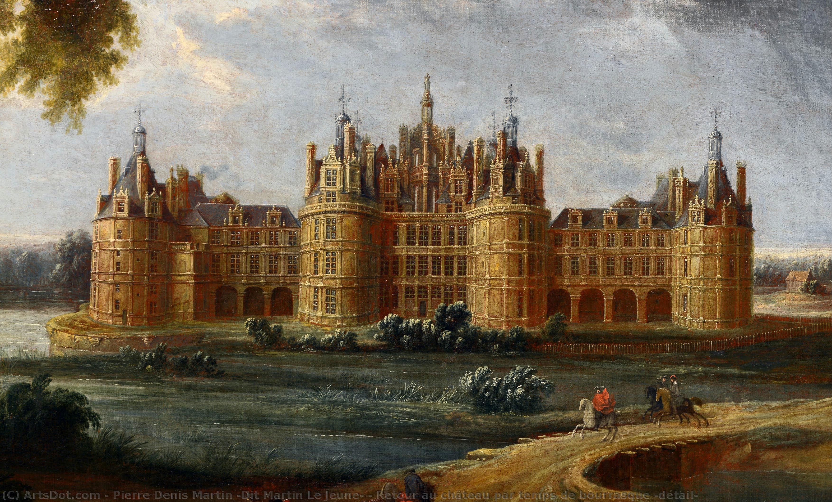 Retour Au Château Par Temps De Bourrasque (détail) — Pierre Denis Martin (dit Martin Le Jeune)