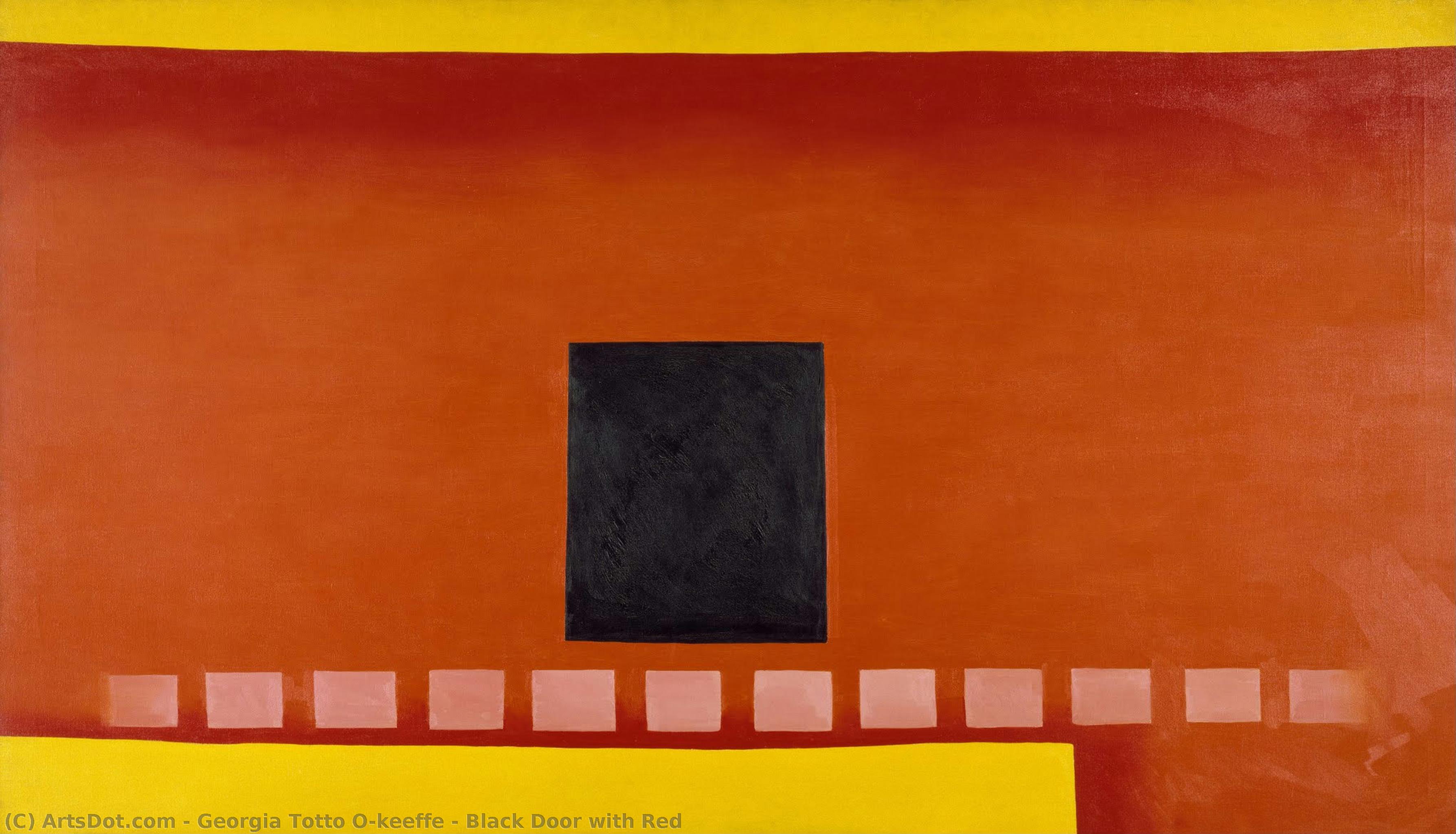 Black Door With Red — Georgia O'keeffe