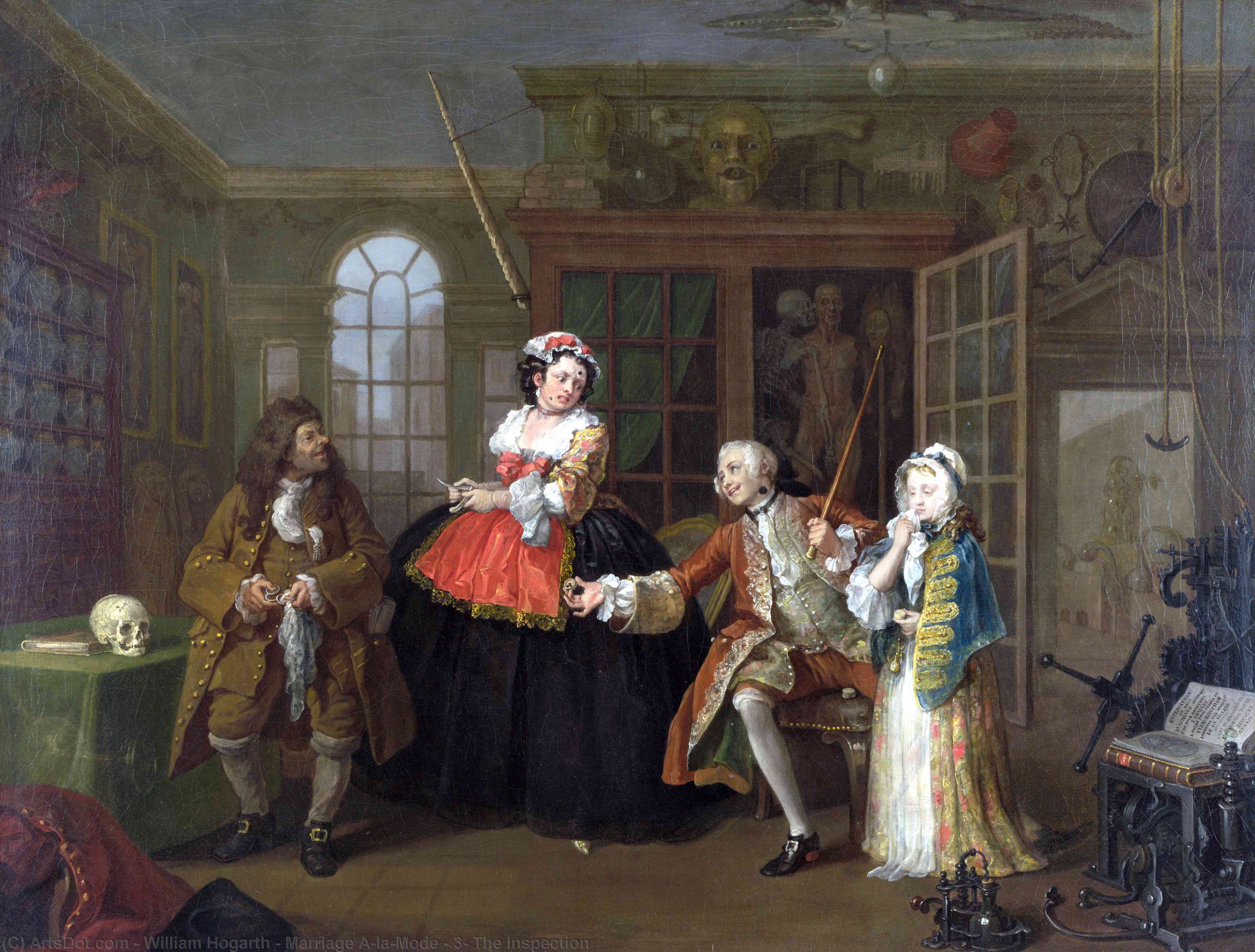 Marriage A-la-mode - 3, The Inspection — William Hogarth
