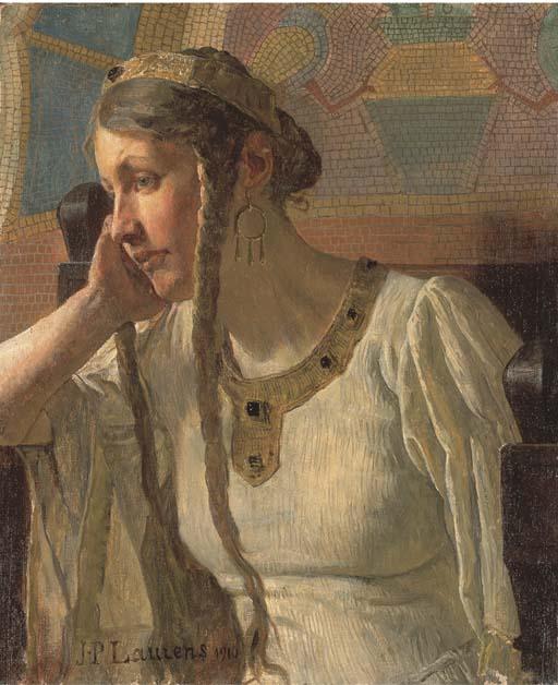 The Expectation Of A Merovingian Queen — Jean-paul Laurens