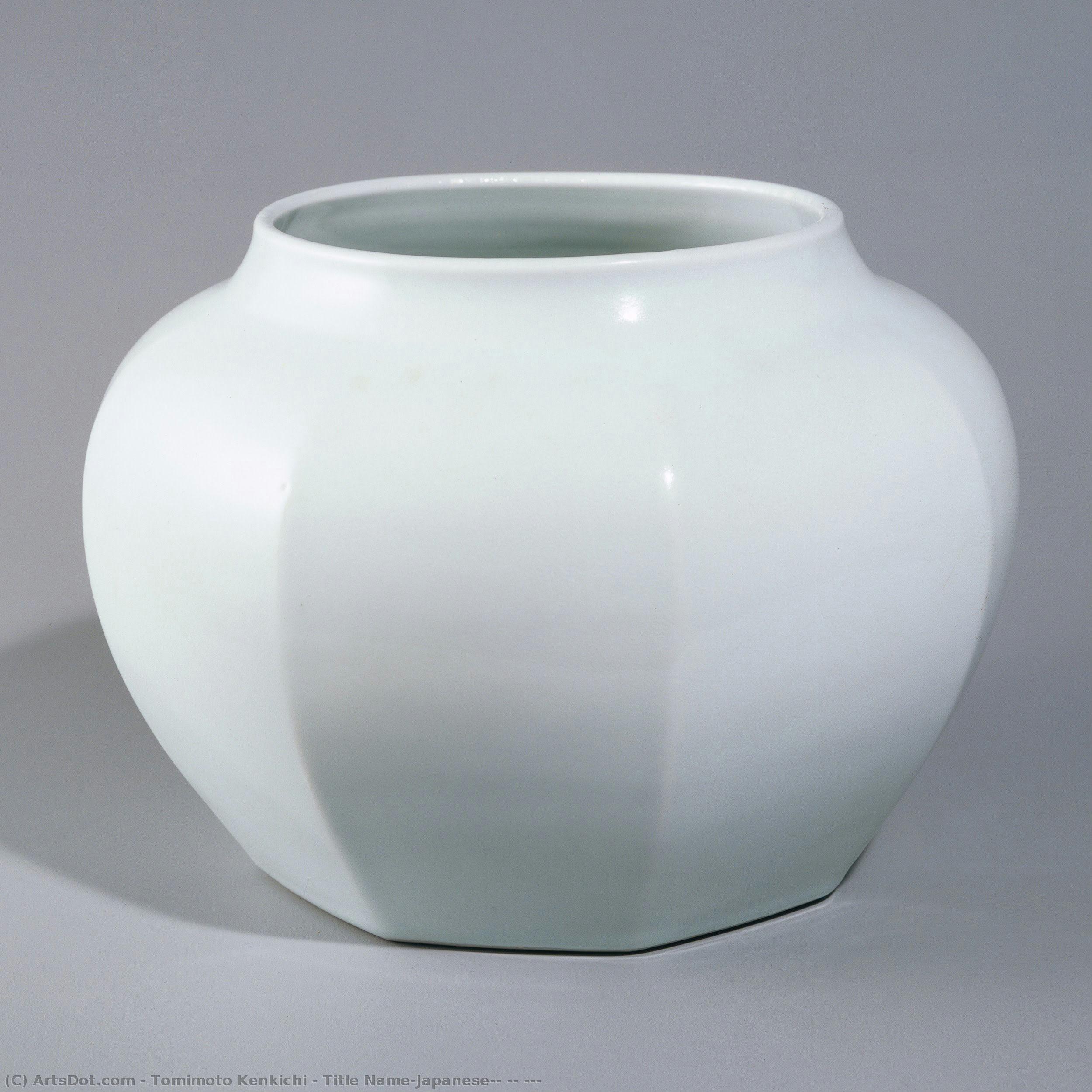 Title Name(japanese): 白磁 八角壺 — Tomimoto Kenkichi