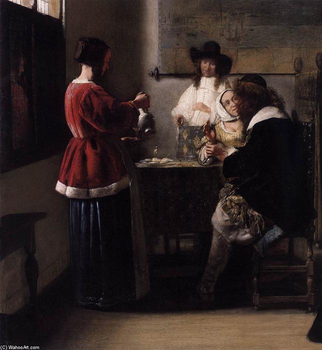 The Visit (detail) — Pieter De Hooch