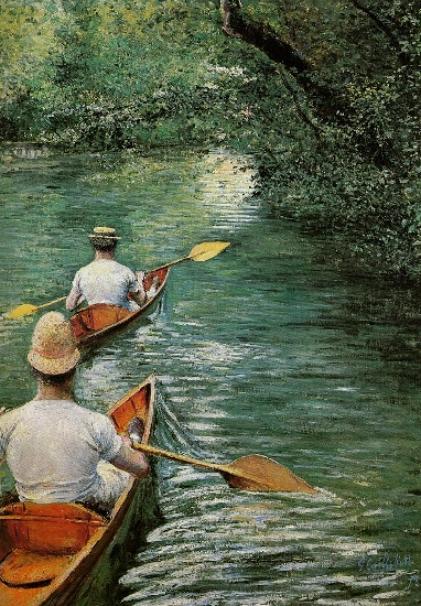 Perissoires Aka The Canoes — Gustave Caillebotte