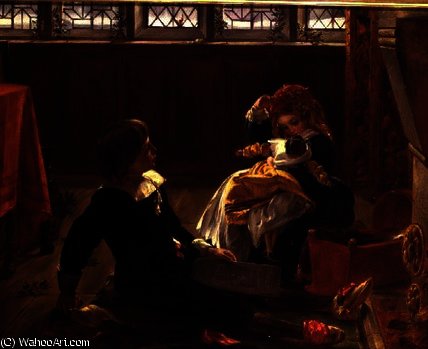 Under The Mistletoe — John Callcott Horsley