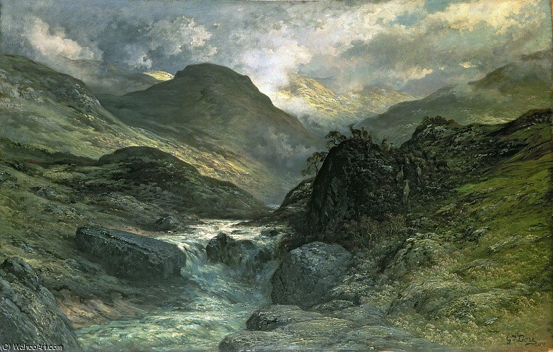 A Canyon — Paul Gustave Doré