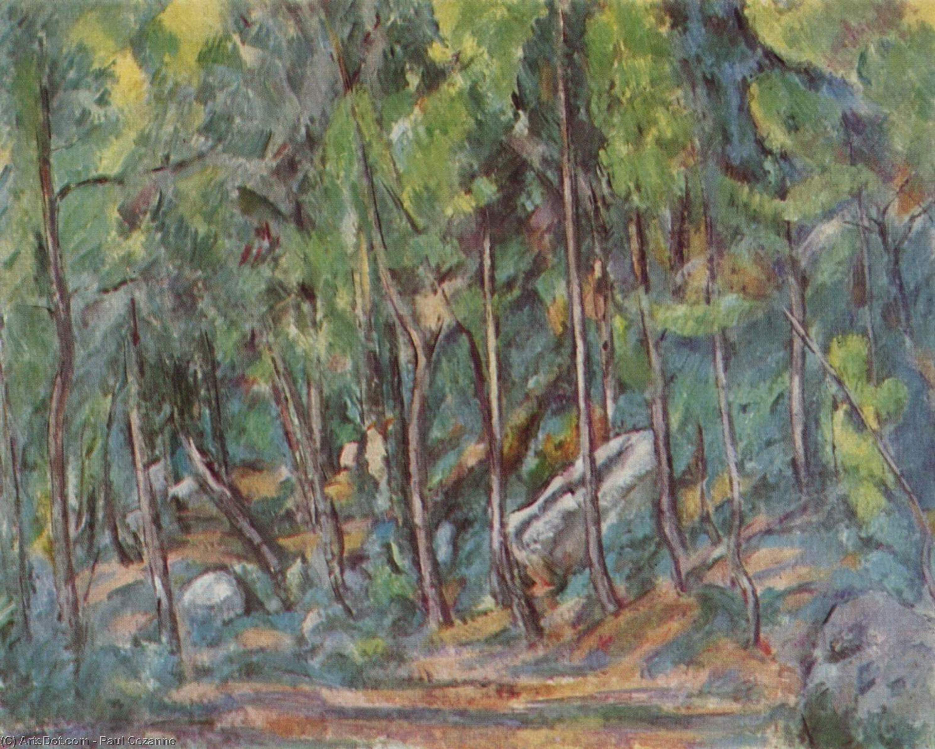 In The Forest Of Fontainbleau — Paul Cézanne