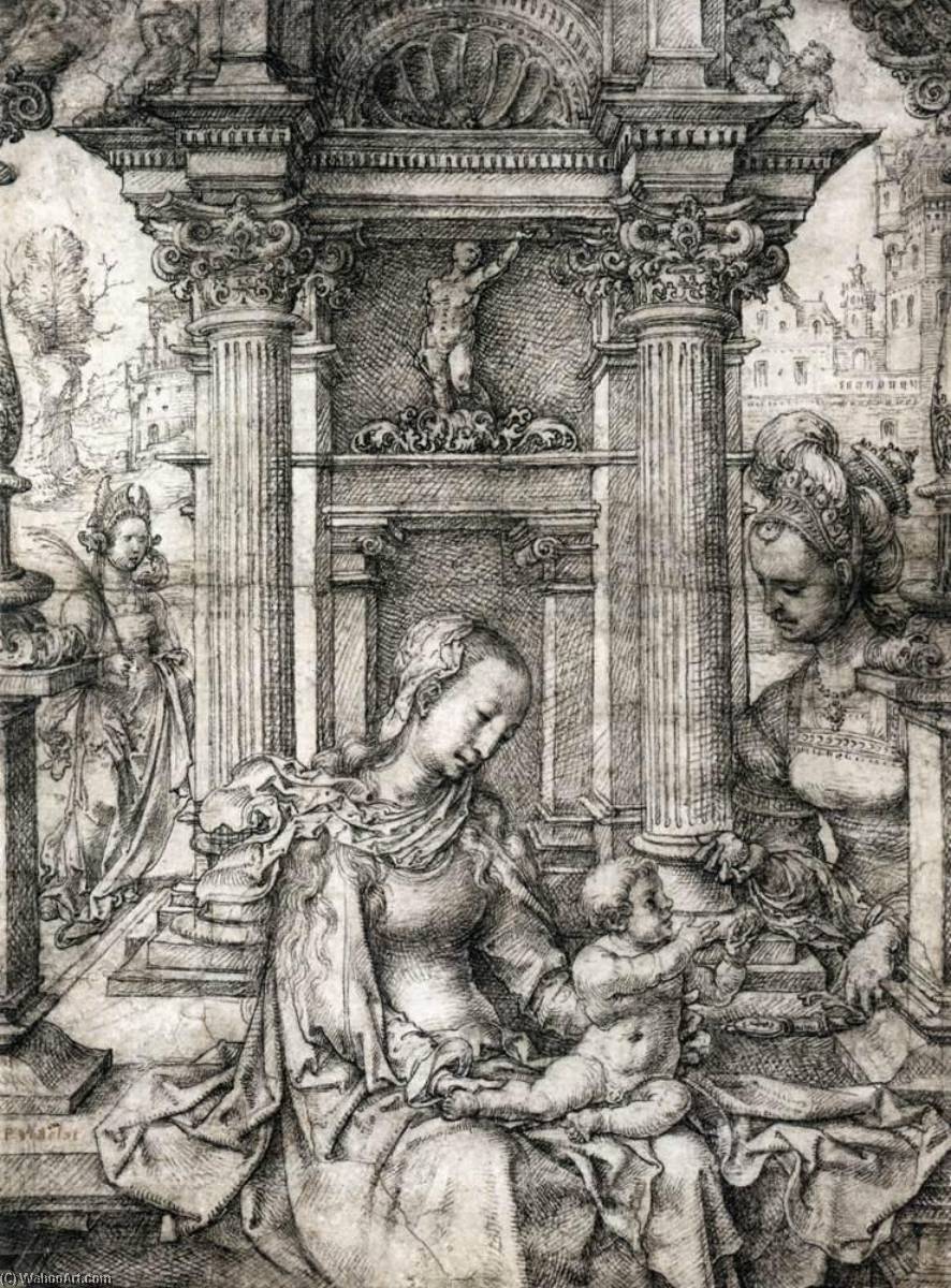 Virgin And Child With Sts Catherine And Barbara — Jan Gossart