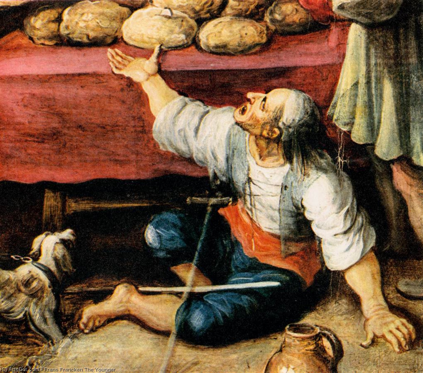 The Seven Acts Of Mercy (detail) — Frans Francken El Joven